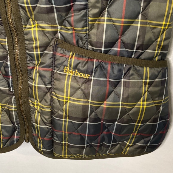 Barbour Women's Tartan Betty Liner - Classic Tartan Plaid Vest US Size 8 - Picture 2 of 5